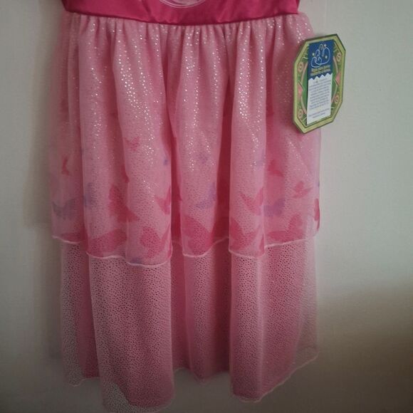 Girls Pink WICKED Ariana Grande Pajama Nightime Gown - Picture 5 of 7